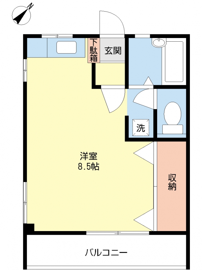 コンビニ徒歩１分！明るいお部屋！