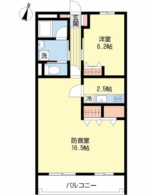 楽器相談可　防音マンション（防音室１６．５帖！）